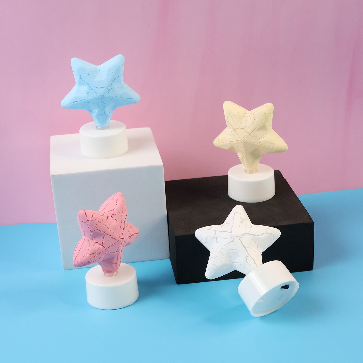 Star Shape Decorative LED Tealight Candles (4 Pc) Star Shape Decorative LED Tealight Candles (4 Pc)